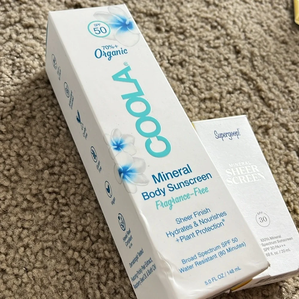 Coola & Supergoop Travel Sunscreen, new
